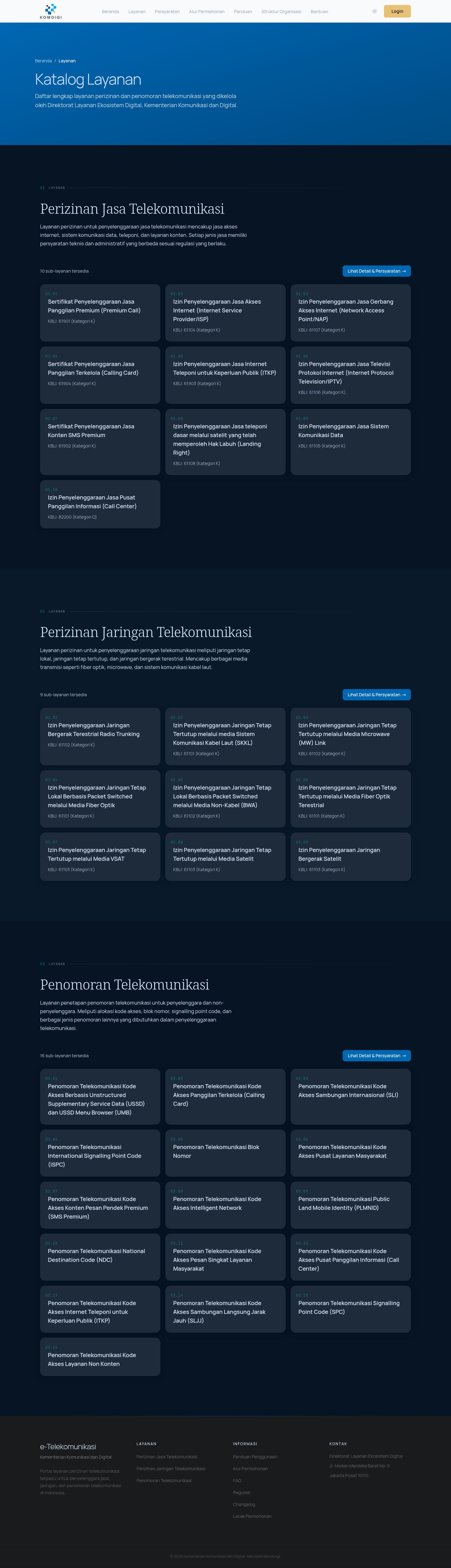 Katalog Layanan